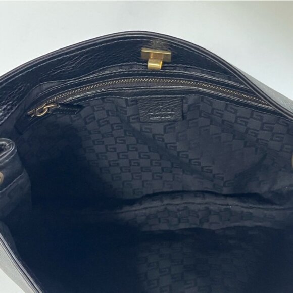 Gucci Jackie Black Leather Twist Handle Shoulder Bag - Picture 15 of 15